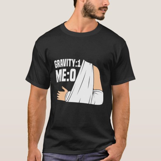 重力1 私0 腕骨折3 Tシャツ (正面)