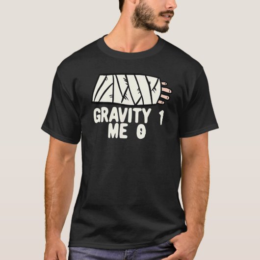 重力1 私0 腕骨折3 Tシャツ (正面)