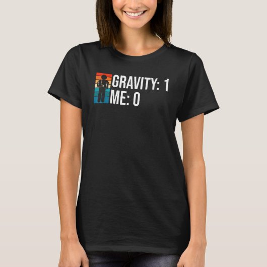 重力1 私0 腕骨折5 Tシャツ (正面)