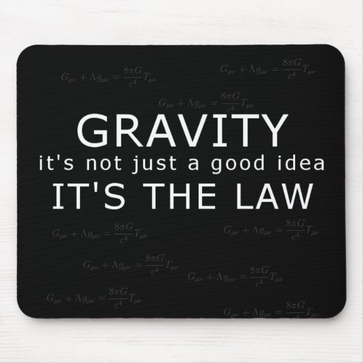 重力-それは法律です! マウスパッド (正面)