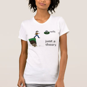 重力、ちょうど理論。 (色版)ワイシャツ Tシャツ