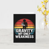 重力My唯一の弱さおもしろい腕の回復 カード (黄色い花)