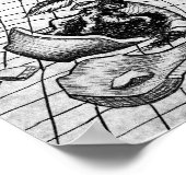 重力Wを研究している猫 ポスター (角)