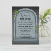 重大なミス墓地ゴシックのハロウィーン 招待状 (スタンド正面)