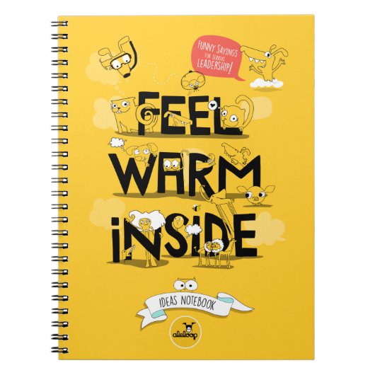 重大なリーダノートのおもしろい諺 ノートブック (正面)