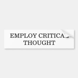 重大な思考のバンパーステッカー バンパーステッカー