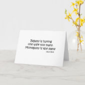 重婚は妻が一人で引用文 カード (黄色い花)