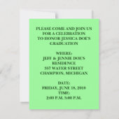 重宝バラ~卒業パーテかわいらしィー招待状! 招待状 (裏面)