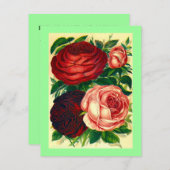 重宝バラ~卒業パーテかわいらしィー招待状! 招待状 (正面/裏面)