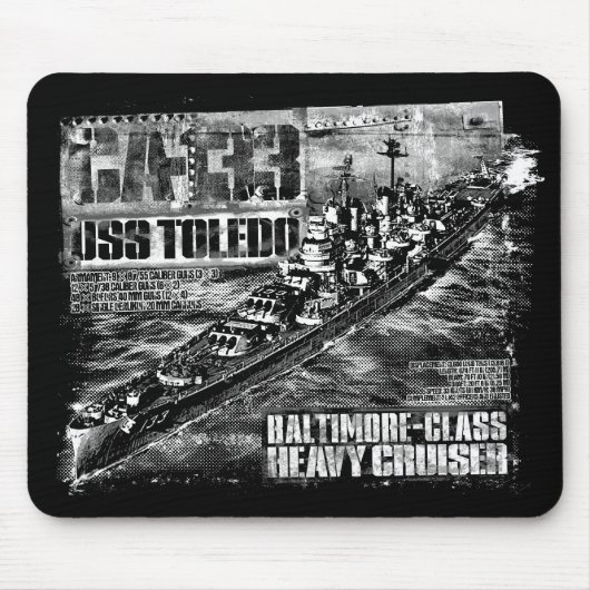 重巡洋艦トレドマウスパッド マウスパッド (正面)