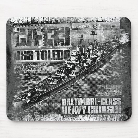 重巡洋艦トレドマウスパッド マウスパッド (正面)