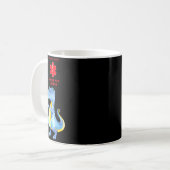 重度のナッツアレルギー注意 コーヒーマグカップ (正面左)
