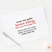 重度アレルギー ラウンドシール (封筒)