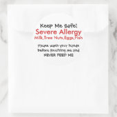 重度アレルギー ラウンドシール (バッグ)