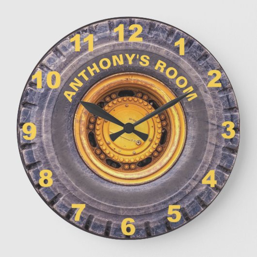 重建築機器タイパーソナライズされたヤ ラージ壁時計 (正面)