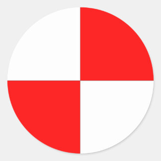 重心ステッカー ラウンドシール