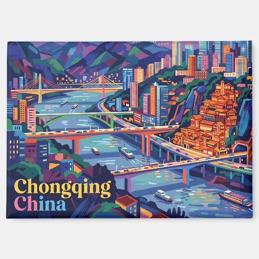 重慶中国 マグネット (正面)
