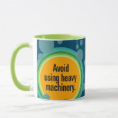 重機の使用を避ける放射状バブルGfx マグカップ (左)