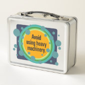 重機の使用を避ける放射状バブルGfx メタルランチボックス (裏面)