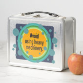 重機の使用を避ける放射状バブルGfx メタルランチボックス (インサイチュ)