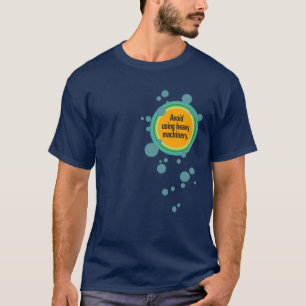 重機の使用を避ける放射状バブルGfx Tシャツ