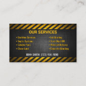 重機の名刺 名刺 (裏面)