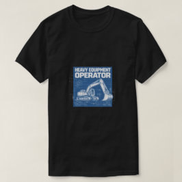 重機オペレーターの青写真 Tシャツ