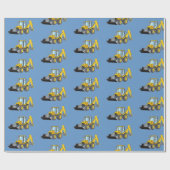 重機バックホーラッピング紙 ラッピングペーパー (フラット)