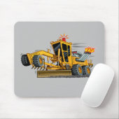重機モーターグレーダーマウスパッド マウスパッド (マウス)
