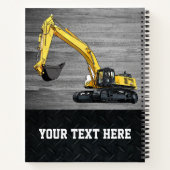 重機事業用掘削機建築 ノートブック (裏面)