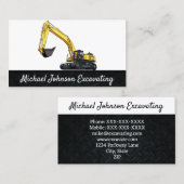 重機建築掘削機プラント 名刺 (正面/裏面)
