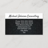 重機建築掘削機プラント 名刺 (裏面)