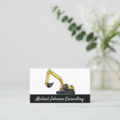 重機建築掘削機プラント 名刺 (スタンド正面)