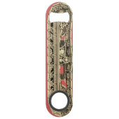 重機運転者クレーン運転者戦車セピア スピード栓抜き (正面)