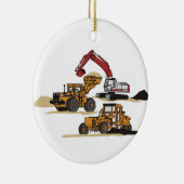 重機 セラミックオーナメント (右)