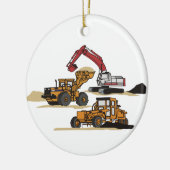 重機 セラミックオーナメント (左)