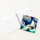 重海を走る帆船 ノートブック (内部)