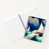 重海を走る帆船 ノートブック (内部)