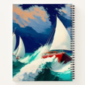 重海を走る帆船 ノートブック (裏面)