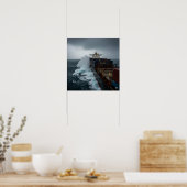 重海域における貨物船 ポスター (キッチン)