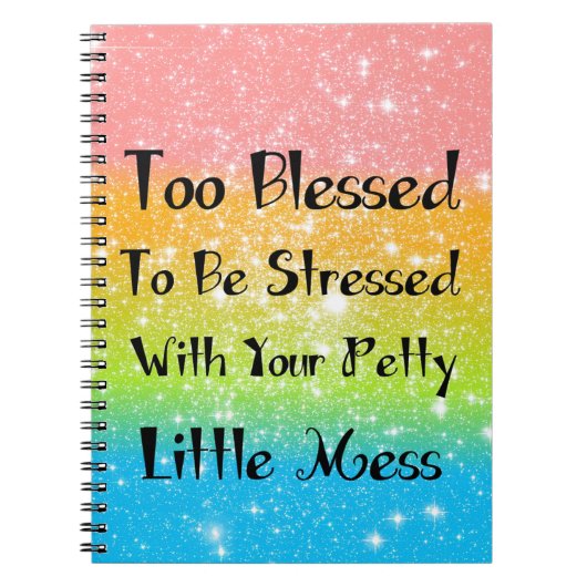 重点を置かれた#1があるには余りに賛美される ノートブック (正面)