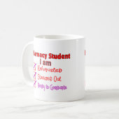 重点を置かれる薬学学生"排出された"ギフト コーヒーマグカップ (正面左)