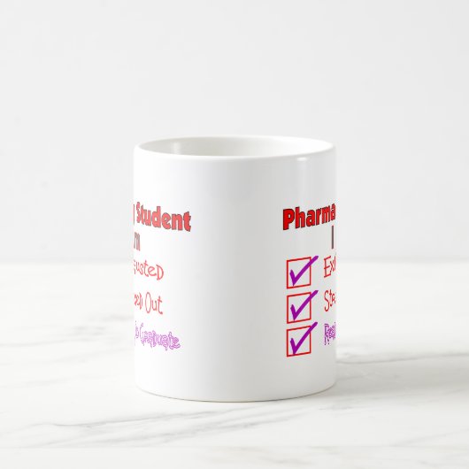 重点を置かれる薬学学生"排出された"ギフト コーヒーマグカップ (中央)