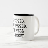 重点を置かれる。 落ち込んだ、しかし身なりのよい引用文 ツートーンマグカップ (正面右)