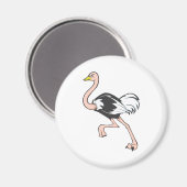 重症のダチョウ マグネット (正面/裏面)