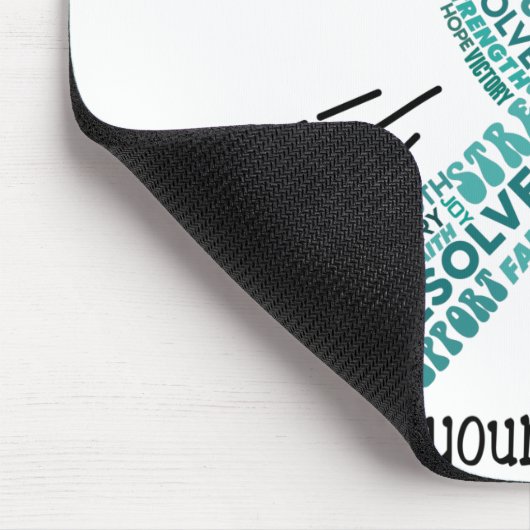 重症筋無力症の戦士ギフトをサポート マウスパッド (コーナー)