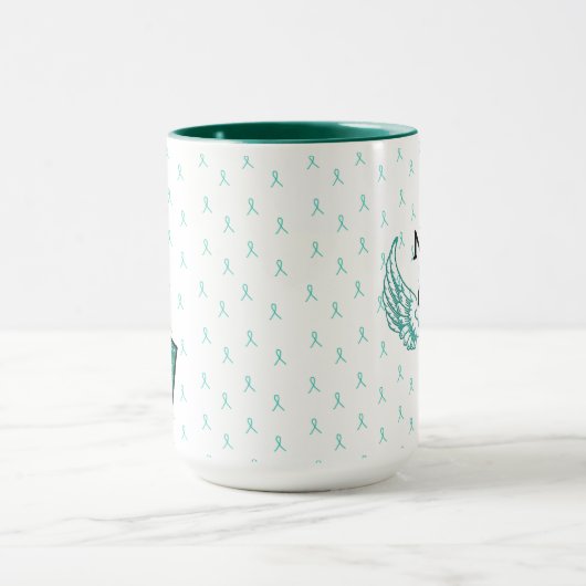 重症筋無力症は決して希望の与えMAGを上げない マグカップ (中央)