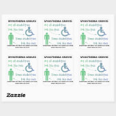 重症筋無力症ステッカー スクエアシール (シート)