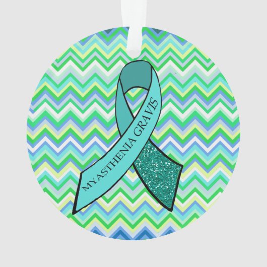 重症筋無力症スノーフレーククリスマスオーナメント オーナメント (裏面)