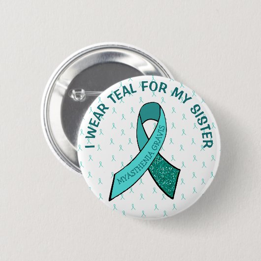 重症筋無力症ボタンで人を愛する 缶バッジ (正面&裏面)